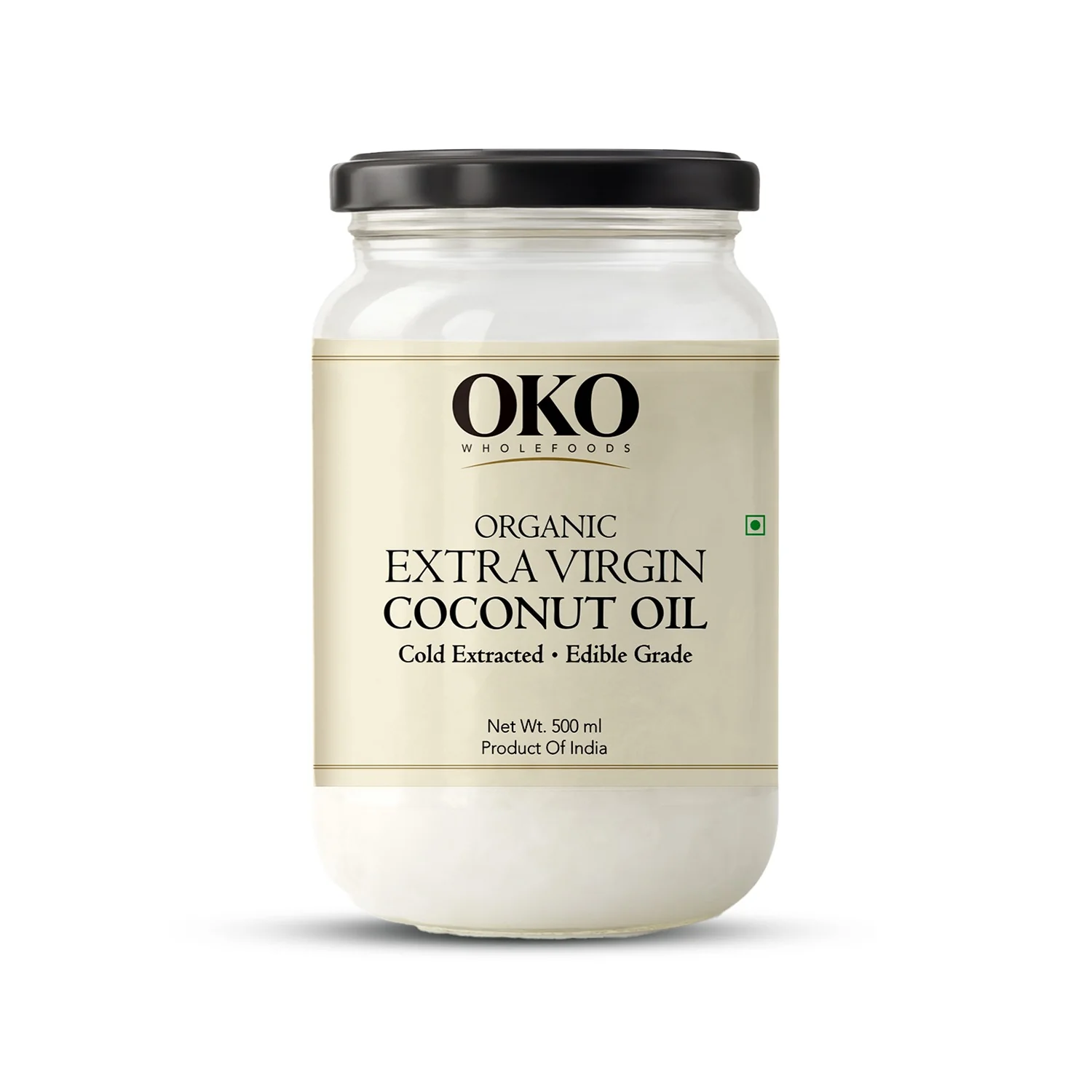 OKO Wholefoods extra virgin cold pressed coconut oil 500ml bottle